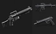 custom 3d gun models for games, animations, cinematics and 3d printing ready