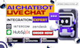 setup live chat ai chatbot zendesk intercom tidio drift livechat hubspot crisp