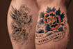 draw an old school tattoo style artwork for you