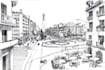 draw architecture and urban design sketches