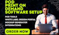 setup print on demand pod mydesigns design huddle gooten printify selldone