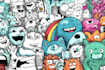 create a doodle illustration art