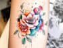 create a watercolor tattoo design