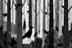draw detailed black and white illustration