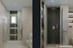 design and render a realistic modern bathroom