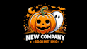 design cute ghost pumpkin halloween logo with creative concepts
