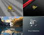 create 3d logo design with gold,silver metallic,chrome awesome texture
