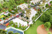 renovate 3d modern amusement park, 3d kids playground, landscape, garden, layout