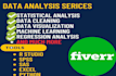 do  statistical data analysis using spss, r studio and excel and other