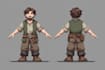 create dnd character art, 2d game character art