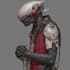 do a sci fi character illustration or sci fi character art