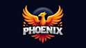 design phoenix bird mascot logo with creative concepts