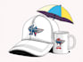 make cap, totebag, mug, pouch, umbrella, socks design