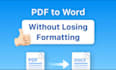 convert pdf to word excel within 1 hour