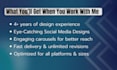 create eye catching social media posts, ads and carousels