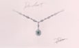 create hand drawn jewelry design for your stone