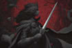 create dark art medieval detailed hand drawn illustration