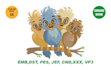 do embroidery digitizing into emb, dst, pes, jef in 1 hour