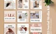 design eye catching social media canva template,posts