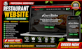 design a restaurant website with online ordering and reservation system