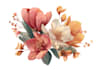 draw flowers illustrations in watercolour style