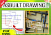 plumbing as built drawing using  autocad