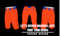 design a full baseball kit mockup including jersey, cap, and pants