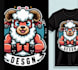 design mascot t shirt sheep logo