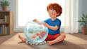 illustrate joyful and expressive children book pages