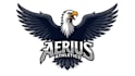 design eagle mascot logo with express delivery