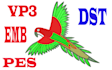 do embroidery digitizing logo into dst pes emb files