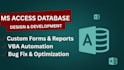 design and develop custom ms access database applications and solutions