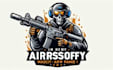 design airsoft gun mascot logo with creative concepts