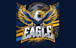 design eagle mascot logo with express delivery