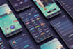 design a gaming dashboard, mobile game UI and gamified app