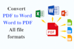 fix PDF or word file and convert your document to an editable