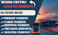 create logistic website trucking website freight broker cargo transport website