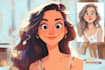 design a 2d cartoon character