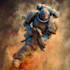 make a warhammer 40k character art and illustration