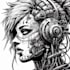 draw cyberpunk pop art portrait