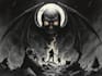 create dark art and heavy death metal illustration