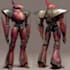draw mecha robot character design