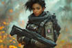 do high quality 2d character art, sci fi art, and concept art