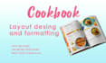 professional cookbook formatting and layout design