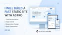 build a fast static site webpage with astro