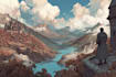 paint concept art, fantasy landscapes, background scenes