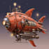 draw custom spaceship sci fi steampunk nft