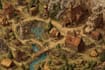 make fantasy map illustration for dnd, novels