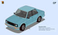 stunning isometric car illustrations