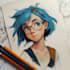draw anime and game style characters art